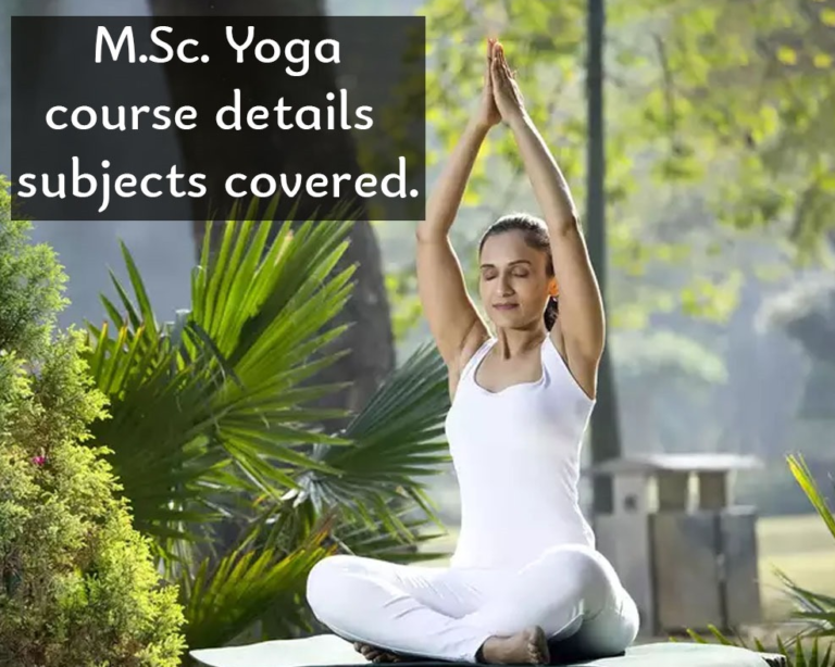 MSC Yoga Regular Education